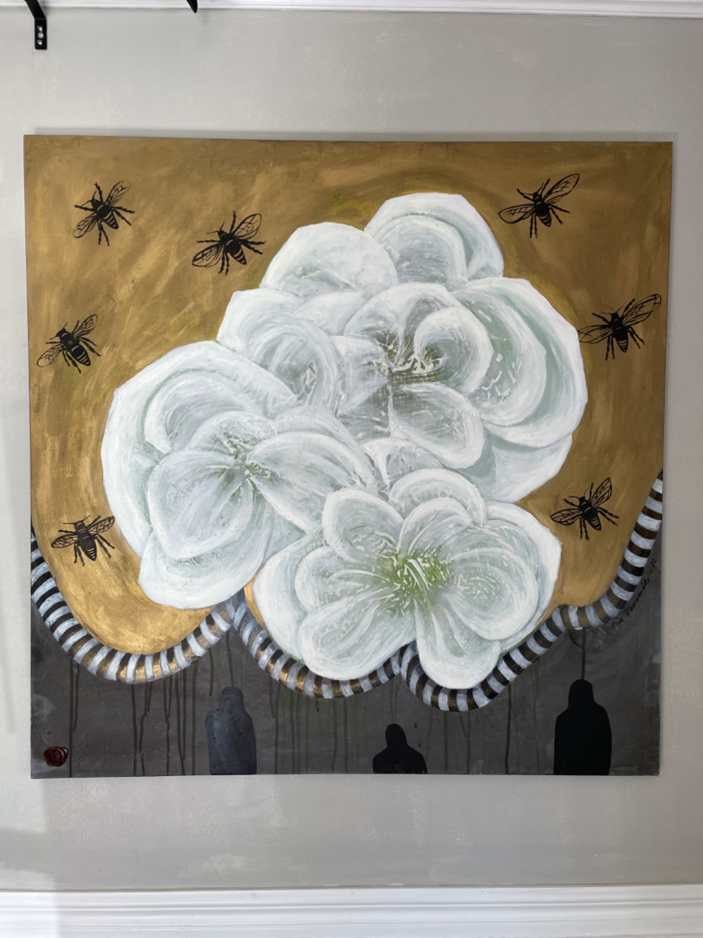 "Balance" Tasapaino, 90x90cm kankaalle, 2022, Piia Varismäki